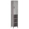 Dulap inalt, gri sonoma, 34,5x34x180 cm, lemn prelucrat