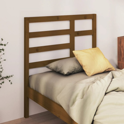 Tăblie de pat, maro miere, 96x4x104 cm, lemn masiv de pin foto