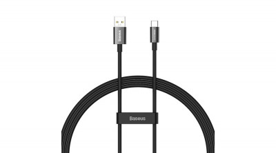 Baseus Superior Series Cablu USB către USB-C, 65 W, PD, 1m (negru) foto