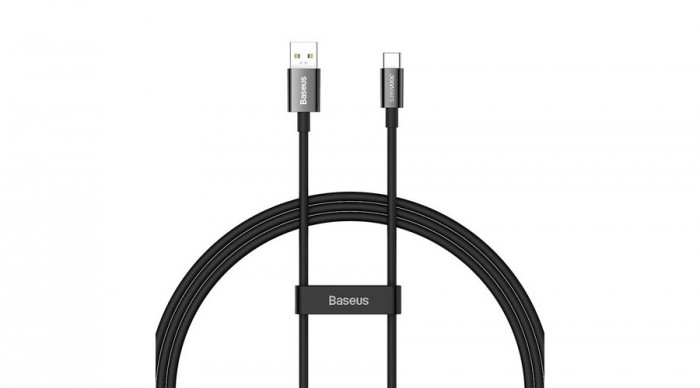 Baseus Superior Series Cablu USB către USB-C, 65 W, PD, 1m (negru)