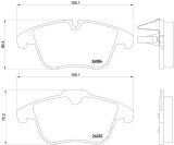 Set placute frana BREMBO P61106