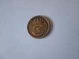 Danemarca 1 Ore 1921 aUNC Christian X, Europa, Bronz