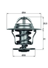 MAHLE TX 15 84D termostat,lichid racire