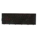 Tastatura Laptop, Dell, Inspiron 15 5100, 3567, 3555, 3565, P63F, iluminata rosu, US