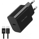 Incarcator Retea Cu Cablu USB-C Blavec BC-14, 30W, 3A, 1 x USB-C, Negru
