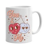 Cana alba personalizata You and me Model 1, INOVATIX&reg;. 330ml, Oem