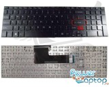Tastatura Sony Neagra Vaio SVF152 layout US fara rama enter mic, Vaio SVF153 layout US fara rama enter mic