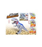 Jucarie interactiva Mighty Megasaur gri-albastru cu lumina si sunet, Oem