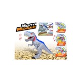 Jucarie interactiva Mighty Megasaur gri-albastru cu lumina si sunet