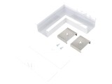Conector 90&deg; Alb Aluminiu VARIO30-07