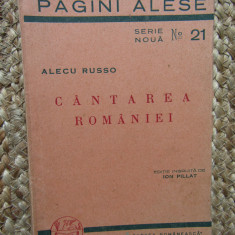 CANTAREA ROMANIEI - ALECU RUSSO. PAGINI ALESE NR.21
