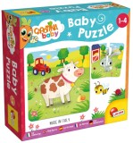 Puzzle baby, Lisciani, Animalute de la ferma, 24 piese