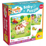 Puzzle baby, Lisciani, Animalute de la ferma, 24 piese