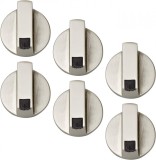 Set 6 Butoane Aragaz Universal Argintiu - Accesorii Aragaz