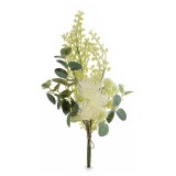 Cumpara ieftin Floare artificiala alba verde 46 cm