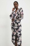 Answear Lab rochie culoarea negru, midi, dreaptă