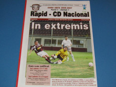 Program meci fotbal RAPID BUCURESTI - CD NACIONAL FUNCHAL (14.09.2006) foto
