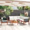 Gossi set mobilier gradina cu perne, crem, 7 piese, lemn masiv acacia