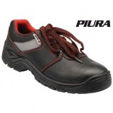 Pantofi de lucru din piele PIURA, clasa de protectie S3, marimea 41, negru, Yato YT-80554