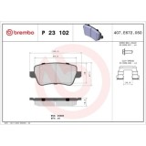 Placute frana Fiat Croma (194) 06.05-12.11, Spate, BREMBO