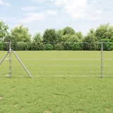 VidaXL &Icirc;ngrădire de teren 0.8x50 m Oțel galvanizat