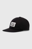 Levi&#039;s șapcă de baseball din bumbac culoarea negru, cu imprimeu, 000A9-0000