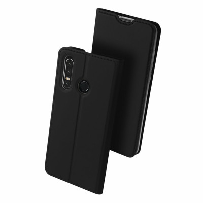 Husa tip Carte pentru Huawei P30 Lite, Negru, BzStore foto