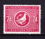 ✅ (S38) Germania 1949-Emisiunile Aliatilor -Zona sovietica - Congresul Poporului &quot; ,serie Mi. 232 , MNH