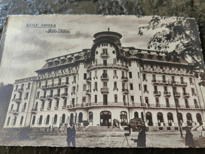 Carte postala Baile Govora, Hotel Palace, 1920, necirculata, stare foarte buna foto