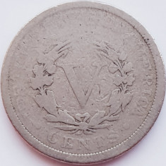2348 USA SUA Statele Unite 5 cents 1900 (with "CENTS") UZATA km 112