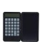 Calculator de mana reincarcabil cu tabla de scris, flippy, calculator portabil, ecran lcd, afisaj cu 12 cifre, ecran de 15 cm, culoare negru