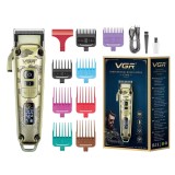 Aparat de tuns V005, USB, 2600mAh, levier taper, cu accesorii