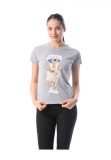 Cumpara ieftin K297-18 Tricou cu maneca scurta si model colorat