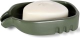 Sapuniera BosilunLife, ceramica, verde inchis, 13 x 2,6 x 9 cm