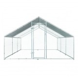 Cotet exterior din otel galvanizat pentru pasari 600x300x195cm