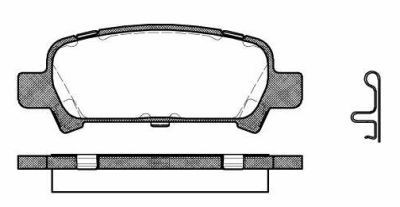 Placute frana spate Subaru Forester (Sf), 03.1997-09.2002, marca SRLine S70-1442 foto