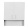 Dulap Suspendat Baie Bianca Plus 60 Alb Lucios, 2 Uși MDF, Montat, 70x60x20 cm - Mobilier Hol Premium