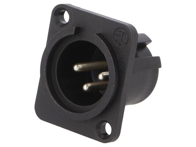 Soclu XLR 3 PIN Argint 16A 27mm
