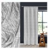 Perdea Decorativa cu Banda Gri cu Model 140x260cm