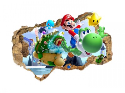 Sticker decorativ cu Mario, 70 cm, 1108STK foto