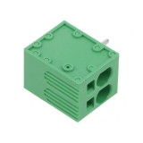 Regletă de Conexiuni PCB 90&deg; 7,5mm 2 Piste 40A