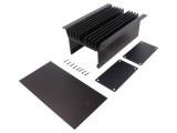 Radiator negru aluminiu anodizat 80x143mm WAG 100 SA