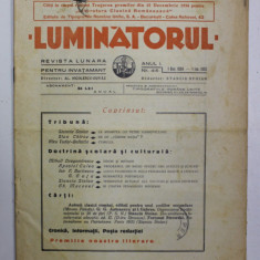 '' LUMINATORUL '' REVISTA LUNARA PENTRU INVATAMANT , ANUL I , NR. 4-5 , 1 DEC. 1934 - 1 IANUARIE 1935 , PREZINTA PETE SI URME DE UZURA