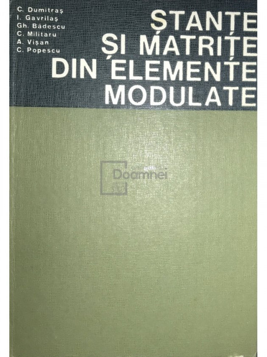 C. Dumitraș - Ștanțe și matrițe din elemente modulate (editia 1980)