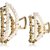 Notino Grace Collection Faux pearl hair claw clips clamă de păr 2 buc