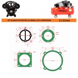 Set complet de 7 garnituri cap compresor de aer cu 2 cilindri de 51mm CH094 Mode.17(A)
