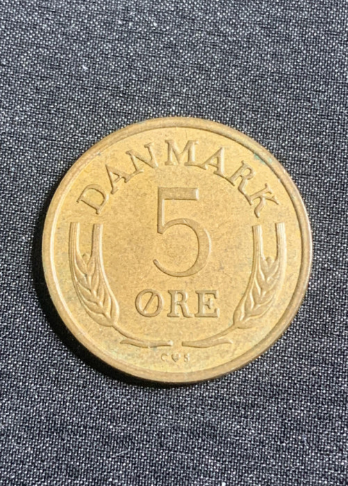 Moneda 5 ora 1970 Danemarca