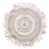 Covoras rotund bumbac crem 100 cm