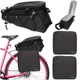 Geanta portbagaj bicicleta Trizand 16L impermeabila, 3 piese