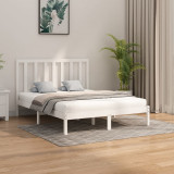 Cumpara ieftin Cadru de pat, alb, 160x200 cm, lemn masiv